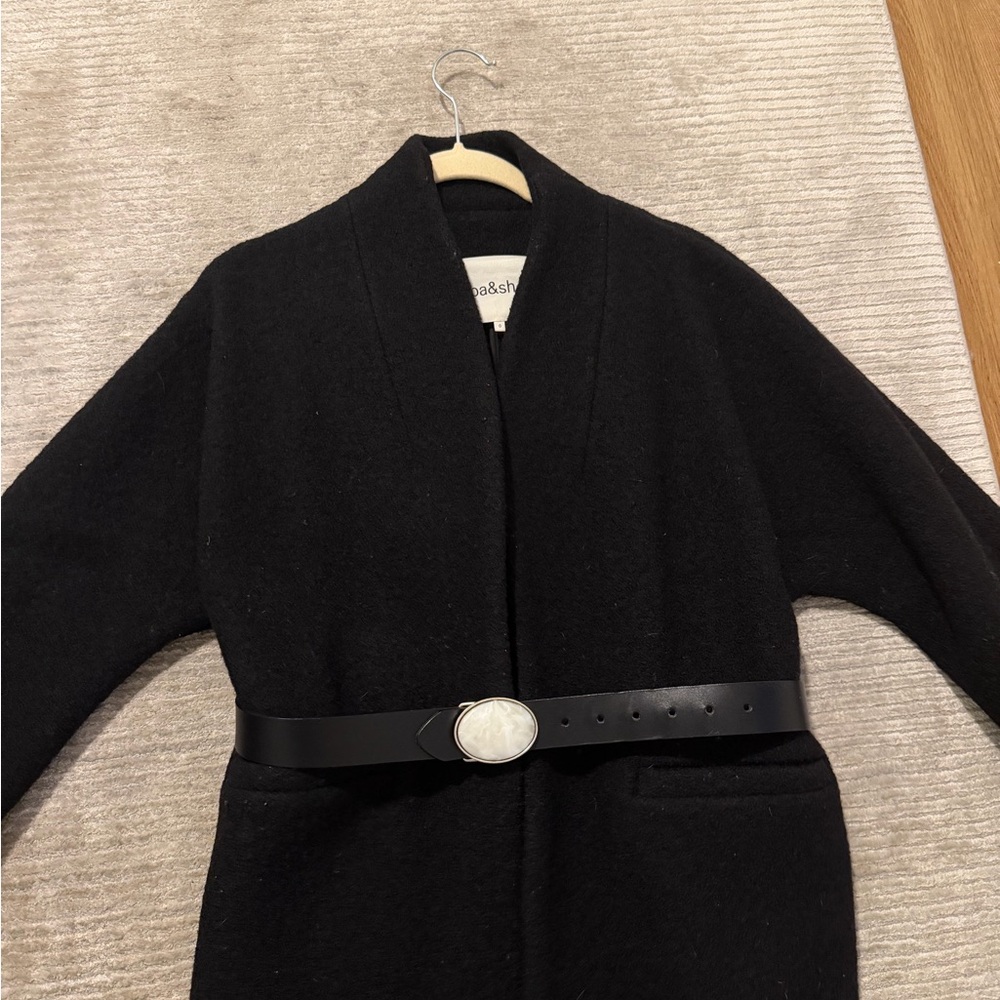 ba&sh Black Coat - Picture 4 of 6